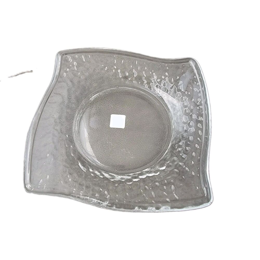 partylite clarity Pillar Candle Crystal Tray